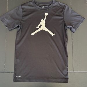 Nike Black Short Sleeve Tee with White Logo